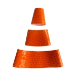 Traffic Cone Collars - 3 Pieces Orange Reflective Cone Sleeve for Traffic Cone